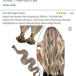 Brand new Itip hair extensions.